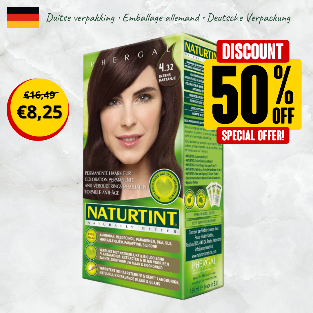 4.32 Intens Kastanje Naturtint Permanente Haarkleuring (Duitse verpakking)