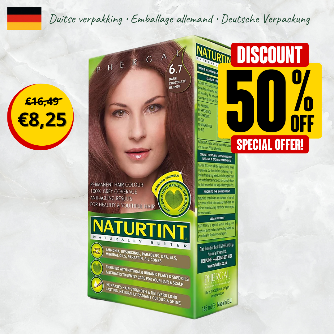 6.7 Donker Chocolade Blond Naturtint Permanente Haarkleuring (Duitse verpakking)