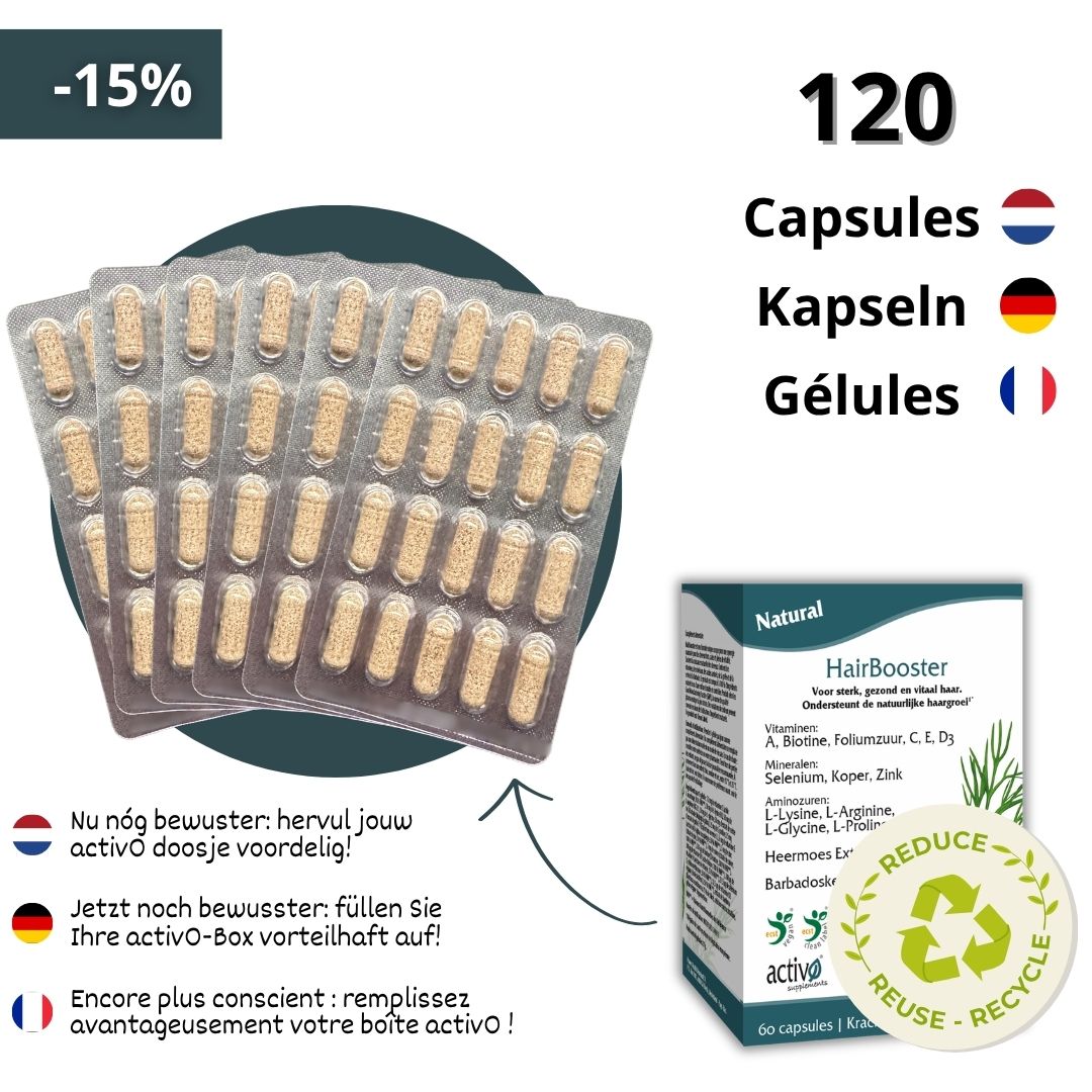 Navulling: 120 Capsules HairBooster