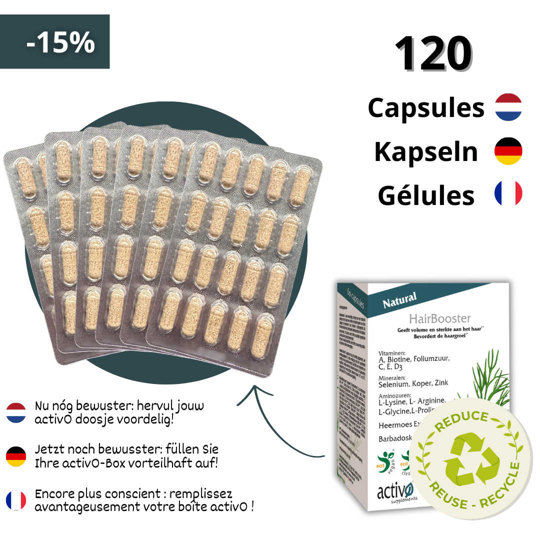 Navulling: 120 Capsules HairBooster