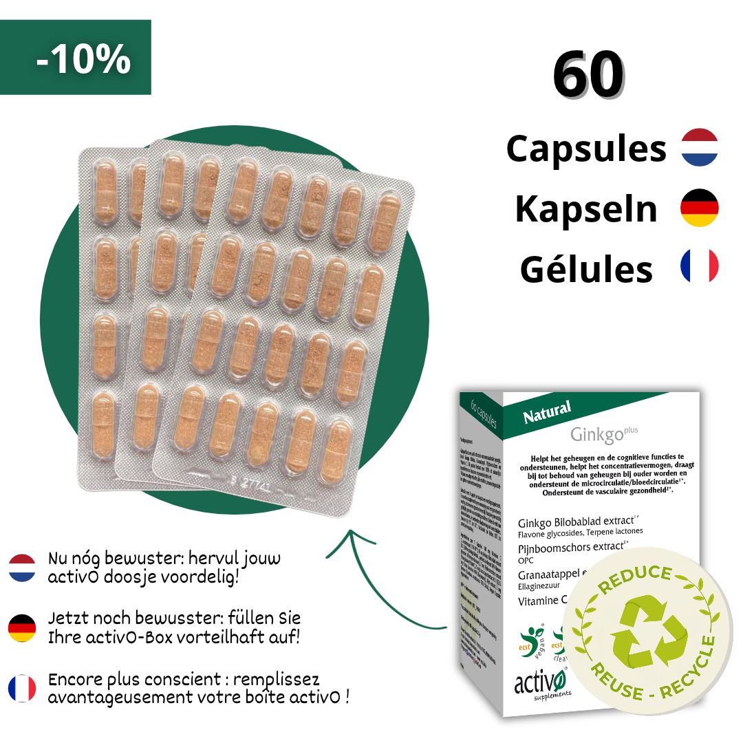 Navulling: 60 Capsules Ginkgo Plus
