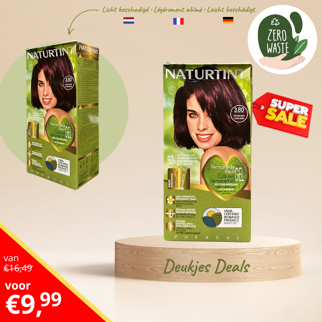 3.60 Zwarte Kers Naturtint Permanente Haarkleuring DEUKJES DEALS
