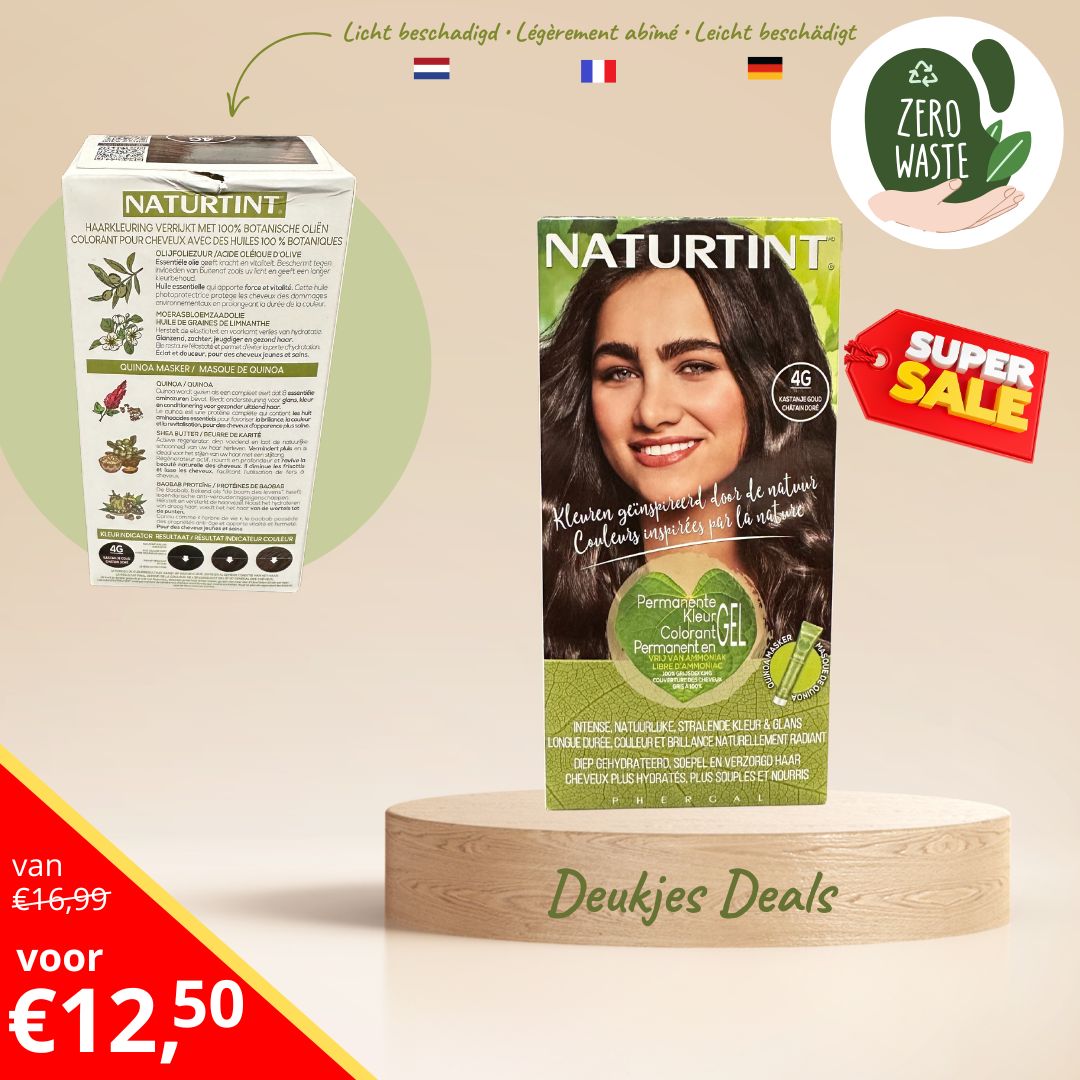 4G Kastanje Goud Naturtint Permanente Haarkleuring DEUKJES DEALS