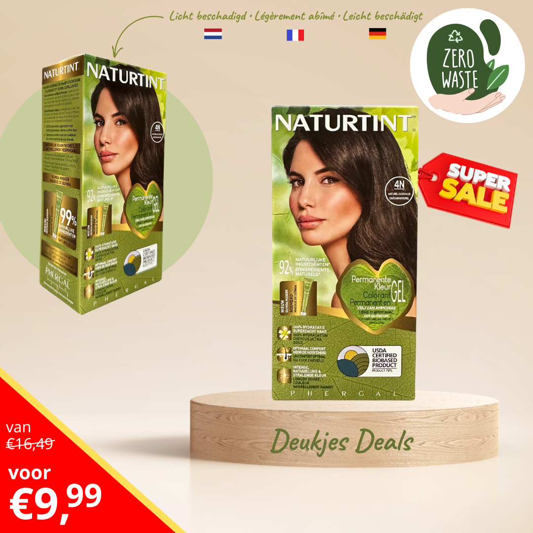 4N Donker Kastanje Bruin Naturtint Permanente Haarkleuring DEUKJES DEALS