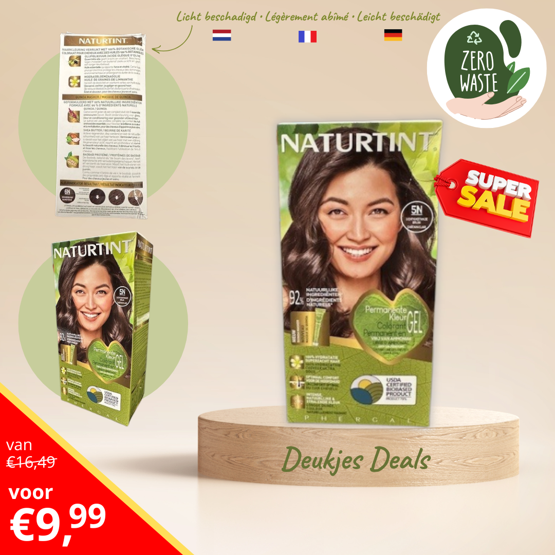 5N Licht Kastanje Bruin Naturtint Permanente Haarkleuring DEUKJES DEALS