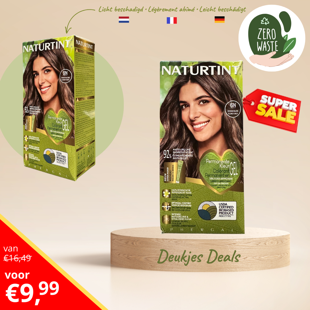 6N Donker Blond Naturtint Permanente Haarkleuring DEUKJES DEALS